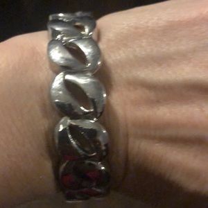 Silver bangle bracelet
